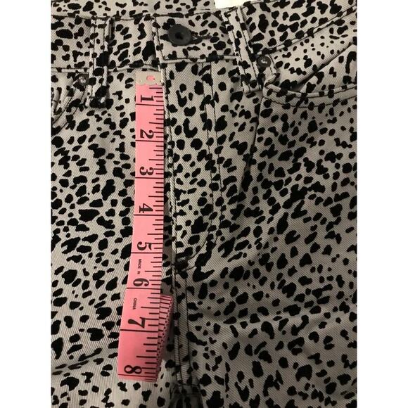 Rag & Bone Hana High-Rise Slim Fit Cropped Boot Gray Cheetah Jeans - 24 - NWT - Picture 14 of 16